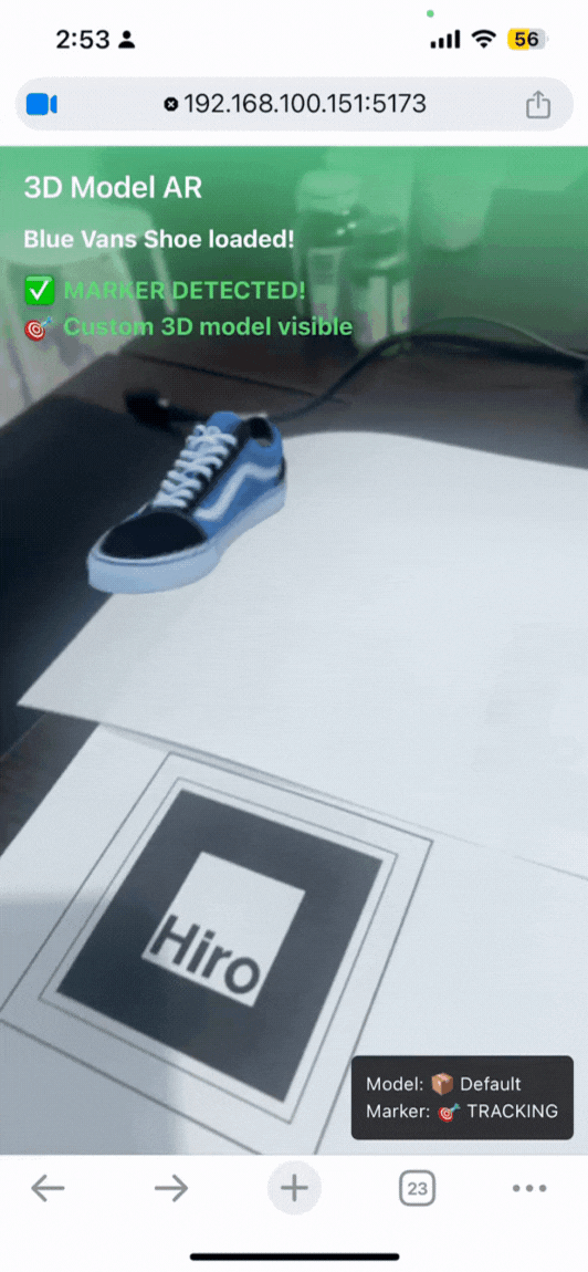 Marker-Based Augmented Reality with Interactive 3D Models - Image 1