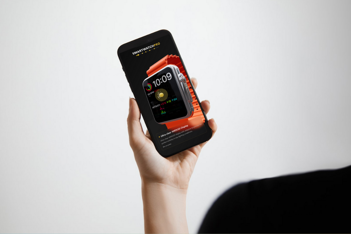 Smart Watch Showcase – Immersive 3D Product Website