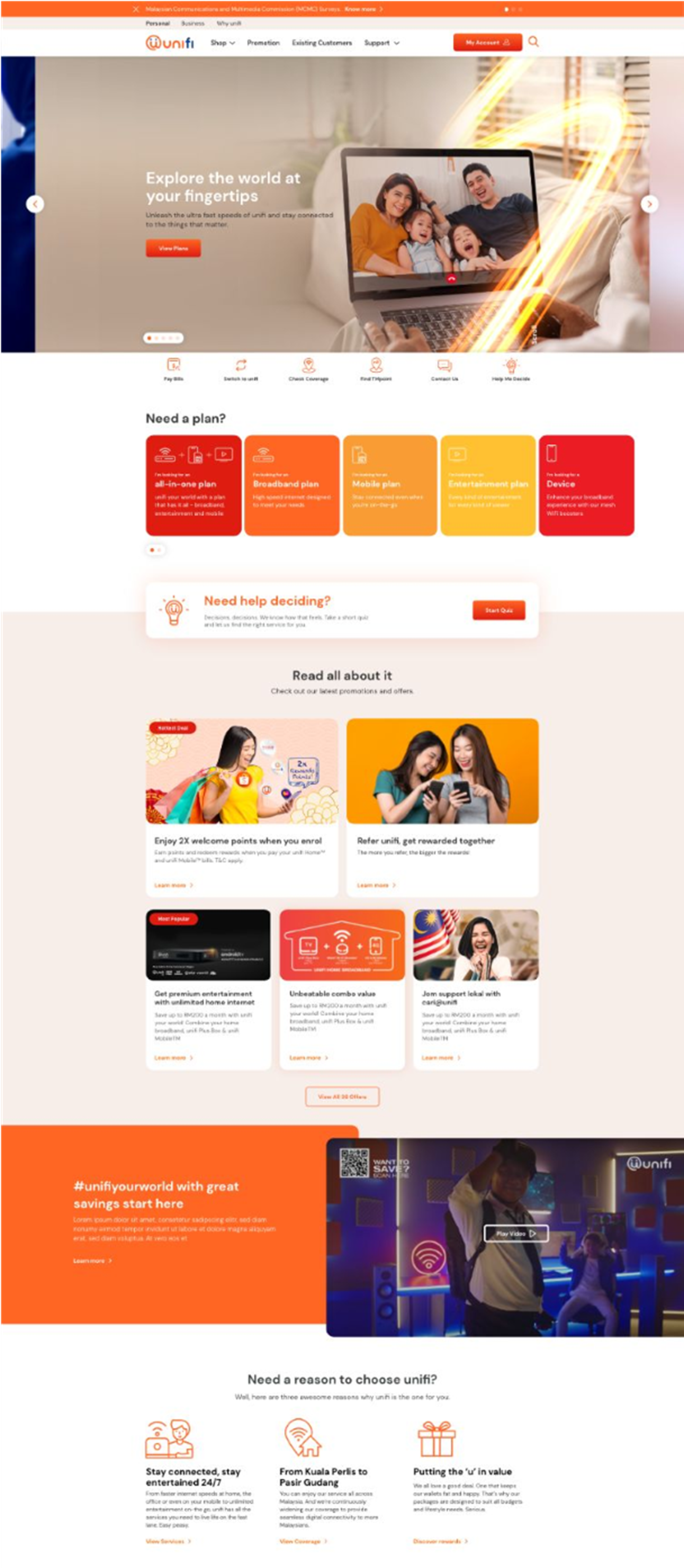 Unifi & UnifiTV Website and CMS Development - Image 1